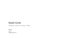 Desktop Screenshot of dustincurtis.com