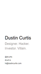 Mobile Screenshot of dustincurtis.com